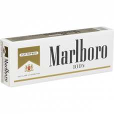 МАЛЬБОРО ГОЛД 100ММ (США, ТВЕРДАЯ ПАЧКА) - MARLBORO GOLD 100 S (USA)