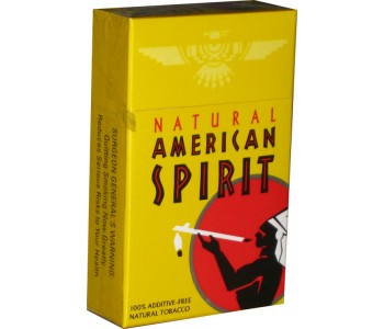 АМЕРИКАН СПИРИТ ЖЕЛТЫЙ ПАЧКА (США) - AMERICAN SPIRIT MELLOW TASTE NATURAL TOBACCO YELLOW (USA)