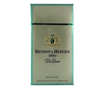 БЕНСОН И ХЕДЖЕС 100ММ ДЕЛЮКС МЕНТОЛ ПАЧКА (США) - BENSON & HEDGES 100 MENTHOL DELUXE