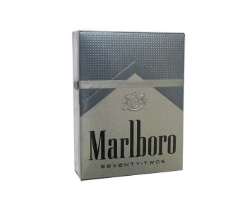 МАЛЬБОРО СИЛЬВЕР 72 ММ ПАЧКА (США) - MARLBORO SILVER SEVENTY-TWOS (USA)